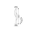 Rábalux 74197 Jarnelle 150x35cm, 2000lm, 3000K álló lámpa