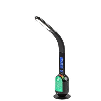   Rábalux 74230 Figen 38x31cm, érintőkapcsolós, fényerőszabályzós, alul színváltós, idő, dátum és hőmérséklet kijelzős, 290lm, 5000K íróasztali lámpa