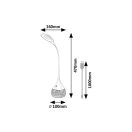 Rábalux 74248 Vivter 47x16cm, érintőkapcsolós, fényerőszabályzós, alul színváltós, 220lm, 4000K íróasztali lámpa