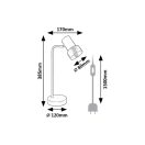 Rábalux 74278 Hatice 17x38,5cm, 1xE14, vezetékes kapcsolós lámpa