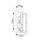 Rábalux 75027 Teodoro fürdőszobai fali lámpa