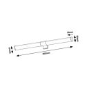 Rábalux 75043 Zain 40cm, 590lm, 4000K, IP44 fürdőszobai fali lámpa