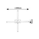 Rábalux 75046 Tilora 60x60x7,5cm, 1350lm, 4000K, IP44 mennyezeti lámpa