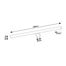 Rábalux 75052 Oliro 60cm, 1000lm, 4000K, IP44 fürdőszobai 60cm, 1000lm, 4000K, IP44 fali lámpa