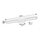 Rábalux 75056 Odran 60cm, 1350lm, 4000K, IP44 fürdőszobai fali lámpa