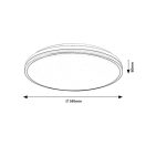 Rábalux 75058 Slava 34x6cm, 1170lm, 4000K, IP44 fürdőszobai mennyezeti lámpa