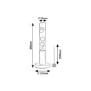 Rábalux 76029 Lavastic 39x13,5cm, 34lm, 3000K, csillámos lávalámpa vezetékre szerelt kapcsolóval