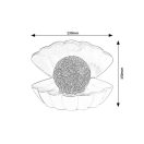 Rábalux 76030 Sparkly 15x13cm, elemes, 0,8W LED, színváltós dekorációs lámpa