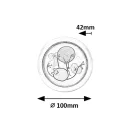 Rábalux 76071 Froggo 10x4,2cm, 5lm, 6000K , elemmel üzemelő gyerek szobába illő éjszakai fény