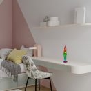 Rábalux 76111 Lollipop Rainbow2 40x9,5cm, 29lm, 3000K, viaszos lávalámpa vezetékre szerelt kapcsolóval