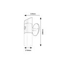 Rábalux 77030 Lutto napelemes kültéri fali lámpa