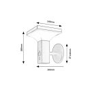 Rábalux 77044 Geleen mozgás-érzékelős kültéri fali lámpa