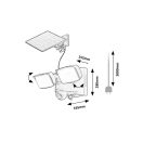 Rábalux 77091 Leszno mozgás-érzékelős kültéri fali lámpa