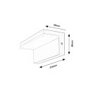 Rábalux 77093 Zaragoza kültéri fali lámpa