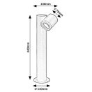 Rábalux 77112 Enol 44x14cm, 1xGU10, IP44 kültéri álló lámpa