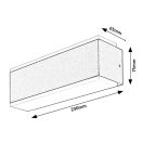 Rábalux 77114 Mataro 23x7,5x6,5cm, 950lm, 3000K, IP54 kültéri fali lámpa