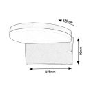 Rábalux 77117 Batida 17,5x8cm, 900lm, 2700/4000/6500K, IP54 kültéri fali lámpa