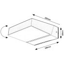 Rábalux 77121 Laxa 18x6x18,5cm, 1400lm, 2700/4000/6500K, IP54 kültéri fali lámpa
