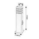 Rábalux 77122 Ankara 44x9x13cm, 1xE27, csatlakozó aljzatos, IP44 kültéri álló lámpa