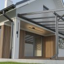 Rábalux 77125 Kelebia 80x2,5x6,5cm, 1000lm, 3000K, IP44 kültéri fali lámpa