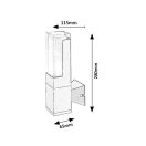 Rábalux 77126 Darvas 28x11,5cm, 450lm, 2700/4000/6000K, IP54 kültéri fali lámpa