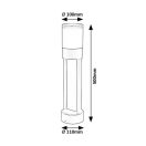 Rábalux 77131 Leitha 50x10cm, 720lm, 3000K, IP44 kültéri álló lámpa