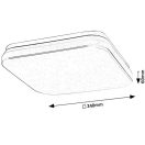 Rábalux 77134 Lowar 24x6cm, 750lm, 3000/4000/6000K, IP44  mennyezeti lámpa