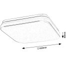 Rábalux 77136 Lowar 41x6,5cm, 2300lm, 3000/4000/6000K, IP44  mennyezeti lámpa