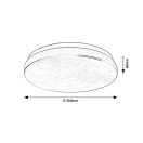 Rábalux 77140 Lowar 35x6cm, 1450lm, 4000K, távirányítóval állíhtató mozgás-érzékelős, IP44 mennyezeti lámpa