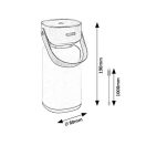 Rábalux 77143 Funes akkumulátoros, érintőkapcsolós, fényerőszabályzós, 19x8cm, 120lm, 2800/4000/6500K, IP44 kültéri asztali lámpa