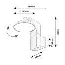 Rábalux 77148 Wengen 16x19cm, 790lm, 3000K, IP54 kültéri fali lámpa