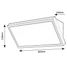 Rábalux 77150 Rapla 26,5x11cm, 1700lm, 2700/4000/6500K, IP65 kültéri fali lámpa