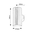 Rábalux 77155 Urfa 16x7,5cm, 1800lm, 2700/4000/6500K, IP65 kültéri fali lámpa