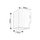 Rábalux 77156 Urfa 11,5x7,5cm, 900lm, 2700/4000/6500K, IP65 kültéri fali lámpa