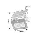 Rábalux 77159 Tarcal napelemes, mozgás-érzékelős 14x17,5cm, 1000lm, 3000/4000/6500K, IP65 kültéri fali lámpa