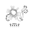 Rábalux 77165 Zirc 6,5m hosszú, 35lm, 2700K, IP44 napelemes fényfüzér