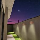 Rábalux 77169 Hallstatt 10x8x8cm, 320lm, 3000K, IP54 kültéri fali lámpa