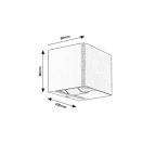 Rábalux 77170 Hallstatt 10x8x8cm, 320lm, 3000K, IP54 kültéri fali lámpa