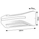 Rábalux 77174 Kobarid 25x8,5x9,5cm, 800lm, 4000K, IP54 kültéri fali lámpa