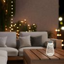 Rábalux 77176 Tapolca napelemes, 22x13,5cm, 2lm, 3000K, IP44 kültéri asztali lámpa