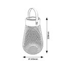 Rábalux 77176 Tapolca napelemes, 22x13,5cm, 2lm, 3000K, IP44 kültéri asztali lámpa