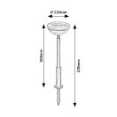 Rábalux 77177 Monor napelemes, színváltós, IP44-es kültéri leszúrható lámpa
