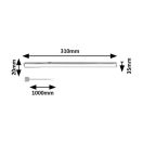 Rábalux 78007 Bareg 31x2x3,5cm, 400lm, 3000/4000K, kapcsolós konyhai pultmegvilágító