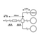 Rábalux 78043 Socavi 3db-os sorolókábeles, szenzoros, érintőkapcsolós, fényerőszabályzós, 4000K konyhai pultmegvilágító