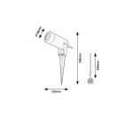 Rábalux 7814 Krobia kültéri leszúrható lámpa