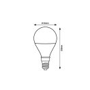 Rábalux 2W 4000K 470Lumen Kisgömb izzó forma E14 filament LED fényforrás