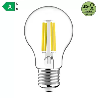   Rábalux 4W 4000K 840Lumen Normál izzó forma E27 filament LED fényforrás