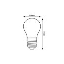 Rábalux 7W 3000K 1520Lumen Normál izzó forma E27 filament LED fényforrás