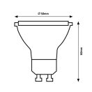 Rábalux 79081 7W 800lm, 3000K, MR16 GU10 LED fényforrás