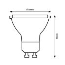 Rábalux 79105 8W 700lm, 3000K, MR16 GU10 LED fényforrás